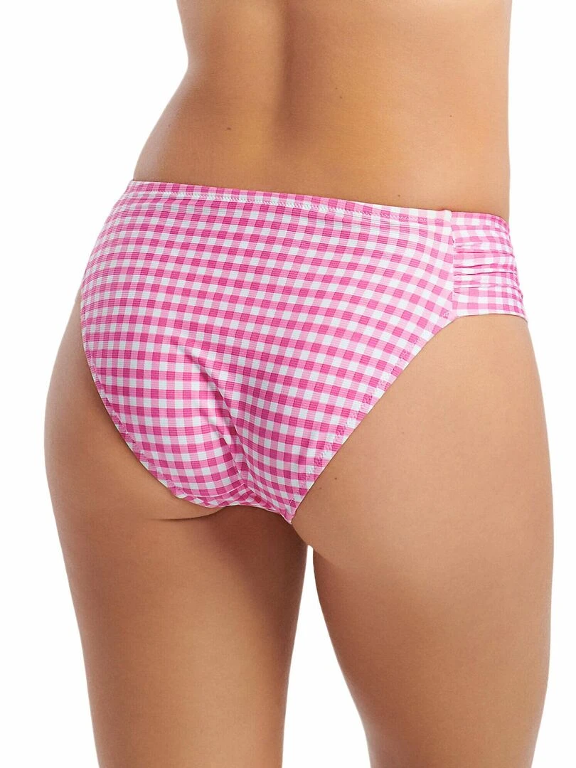Bas maillot slip de bain taille haute Nantes Rose