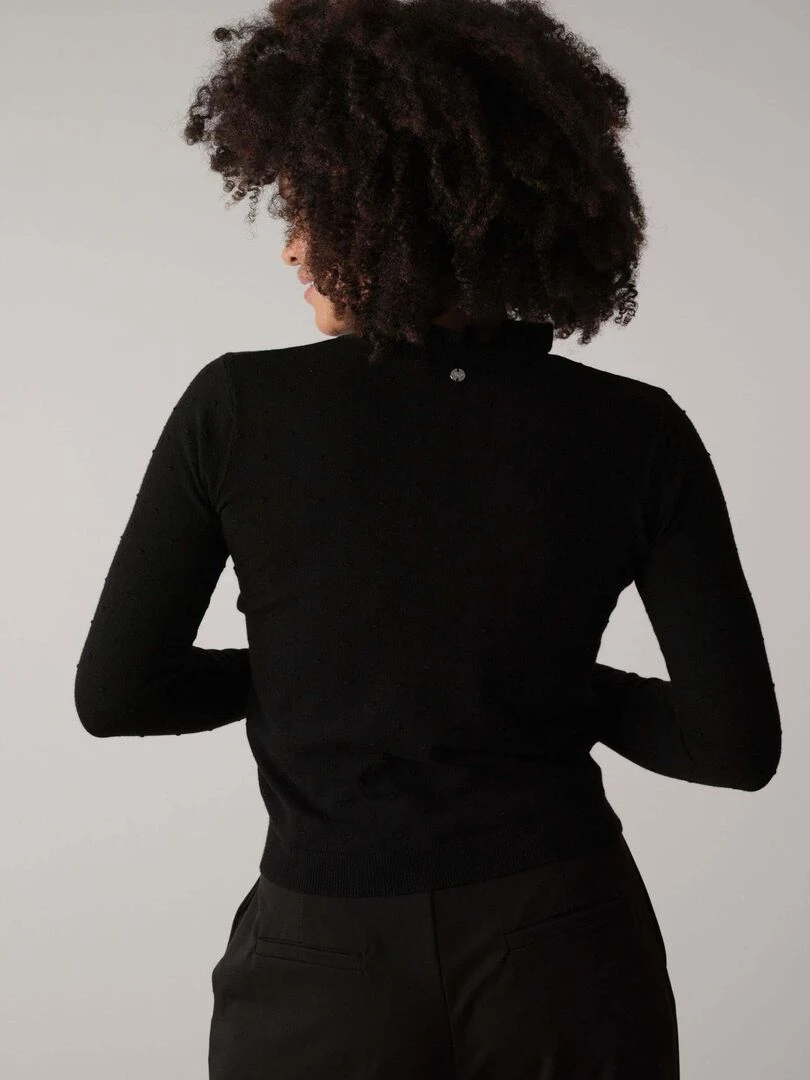 Pull en maille fantaisie 'Deeluxe'   Noir