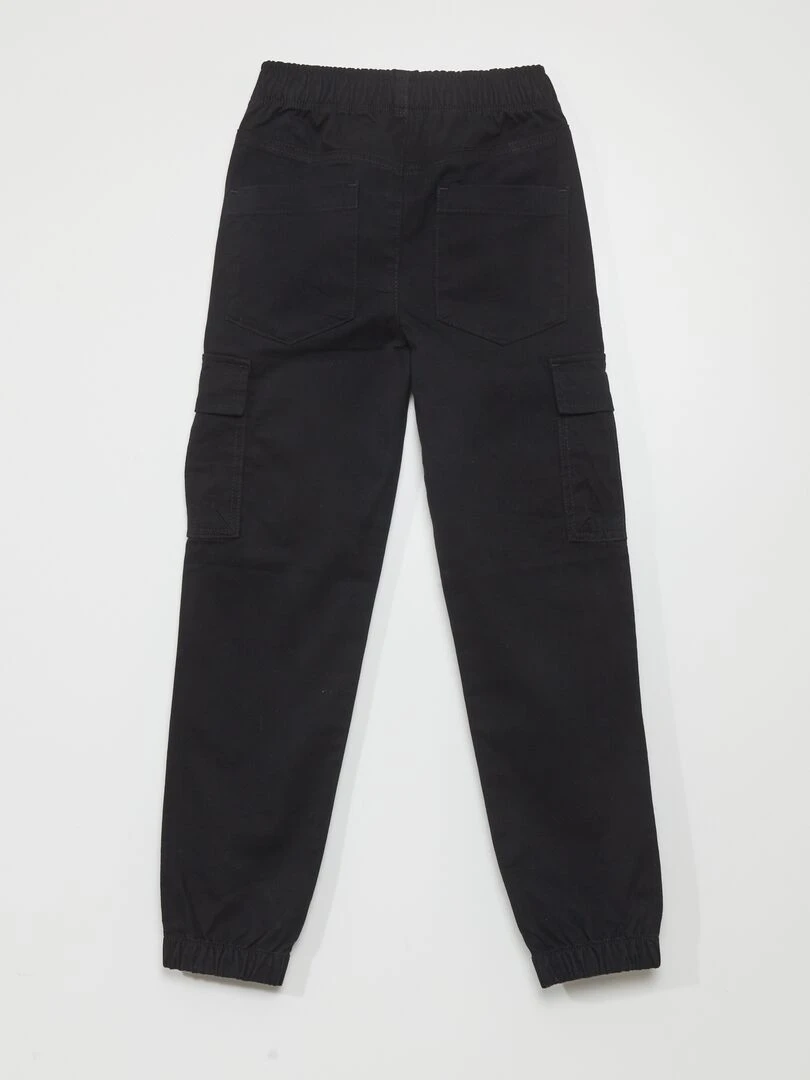 Pantalon multipoches Coupe + ajustée noir