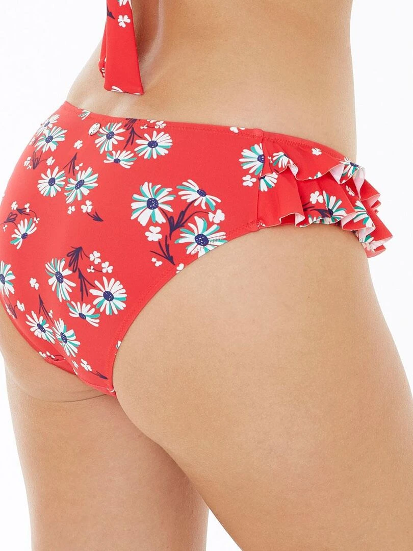 Slip de bain GARRIGUE   Brigitte Bardot Bain   Rouge