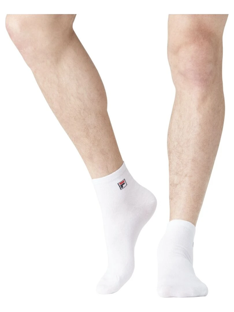 Lot de 12 Paires de Chaussettes Lowcuts Fila   Blanc Noir