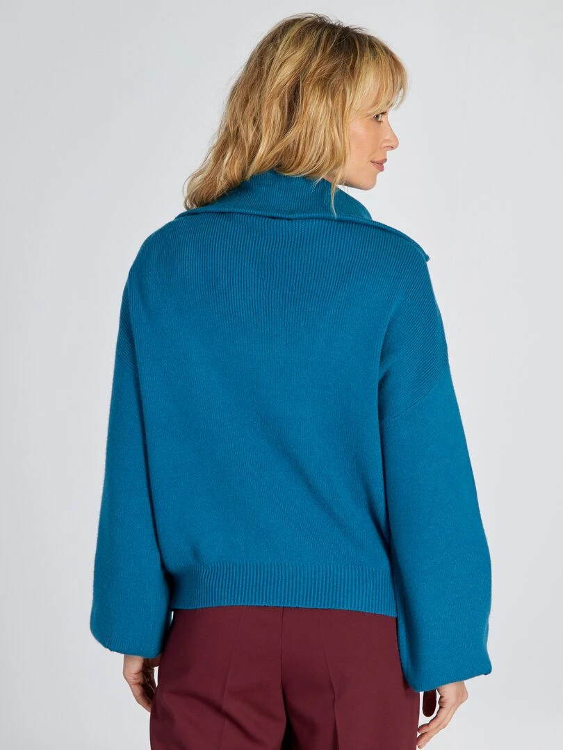 Pull camionneur   Bleu