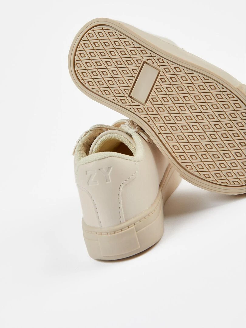 Baskets à Volants Bébé Fille  ALPINE LUXURY   Beige clair