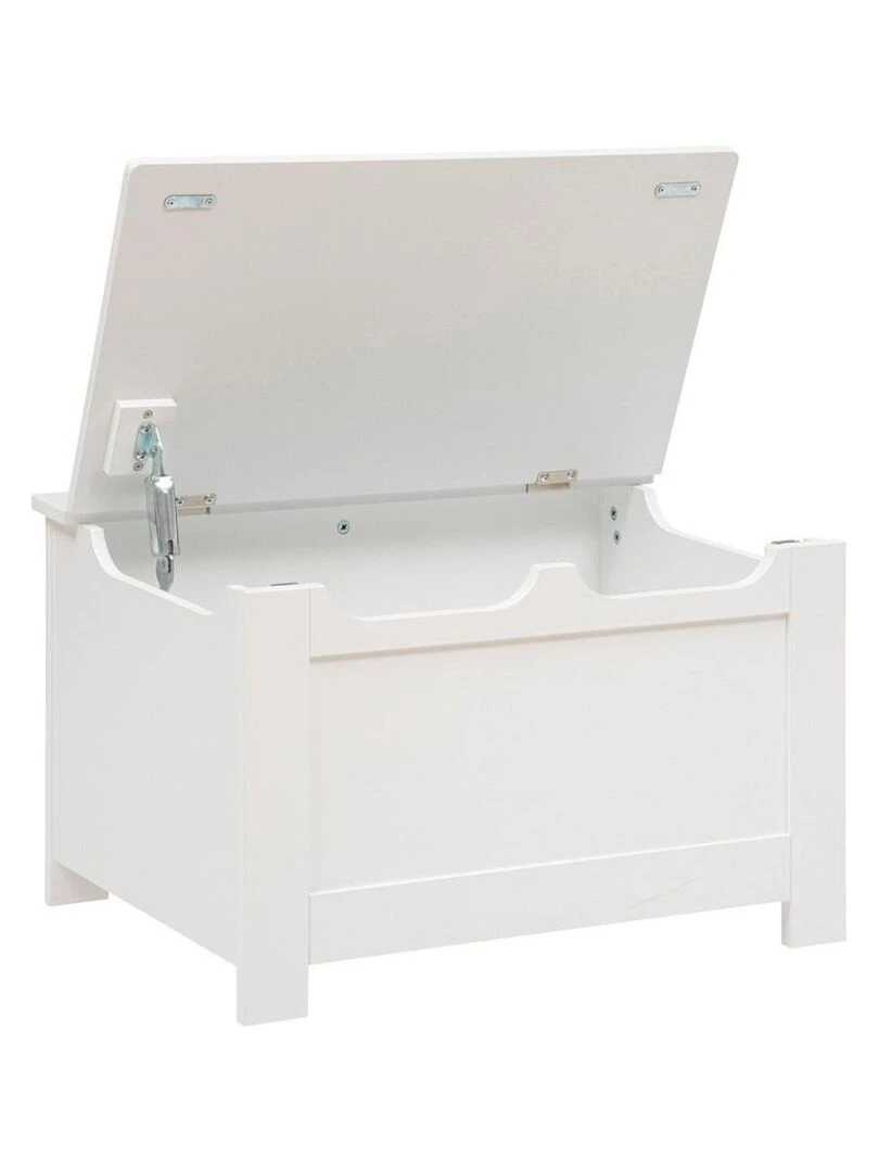 Coffre de rangement couronne hiver   Blanc
