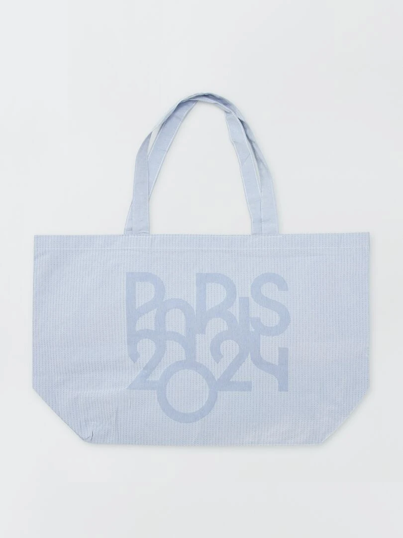 Grand tote bag   Paris 2024   Bleu ciel