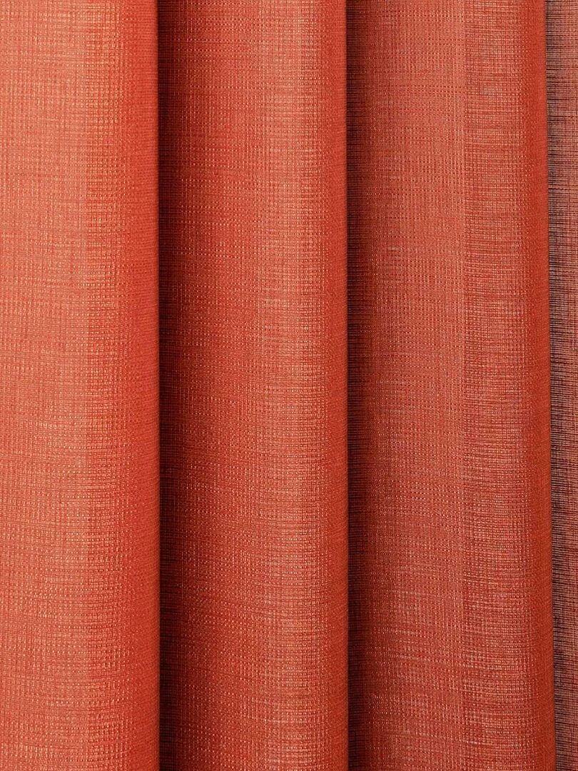 Voilage tamisant aux fils satinés   Orange