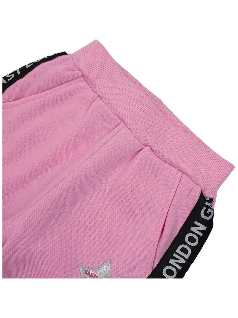 Lee Cooper   Pantalon De Jogging fille imprimé logo   Rose