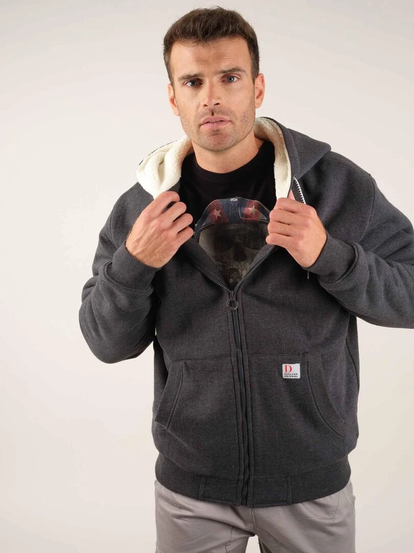 Veste capuche 'Deeluxe' Gris foncé