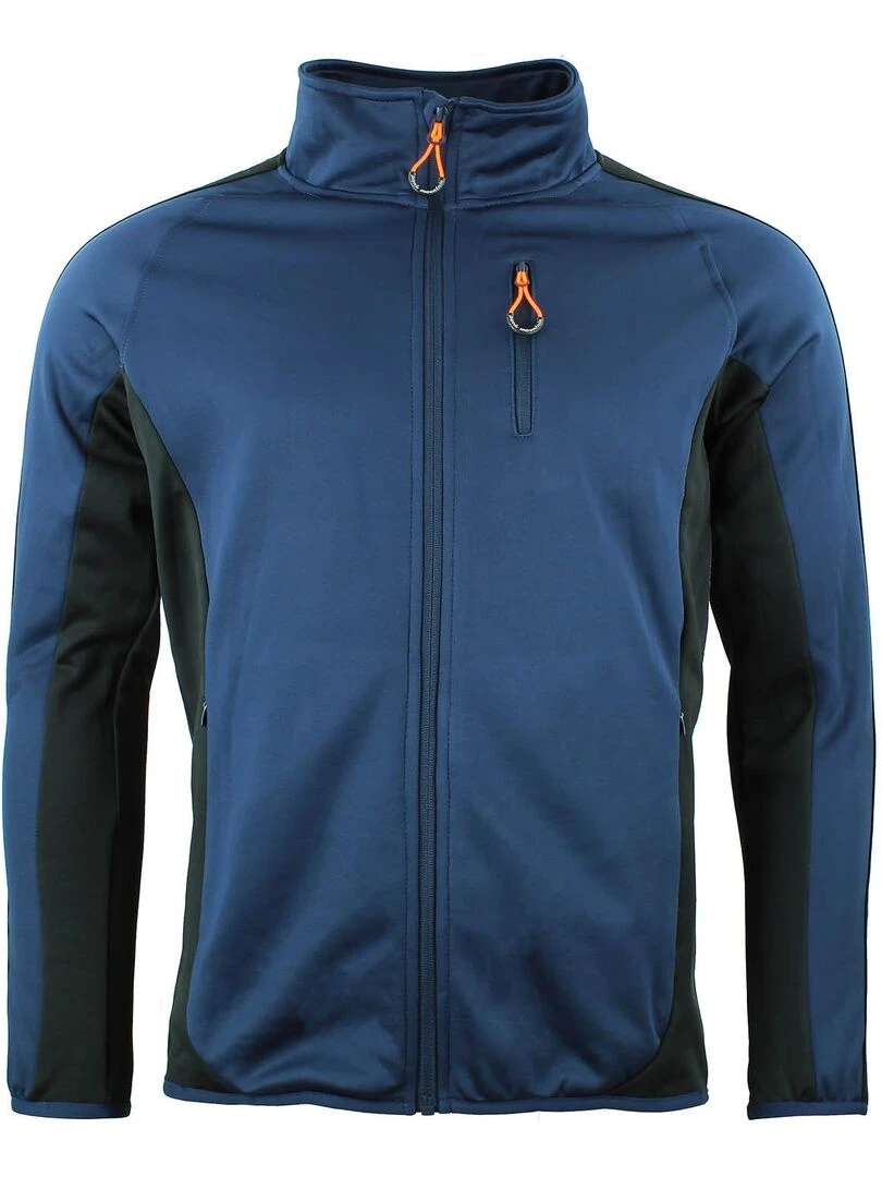 Blouson polarshell homme CEMON PEAK MOUNTAIN Bleu marine