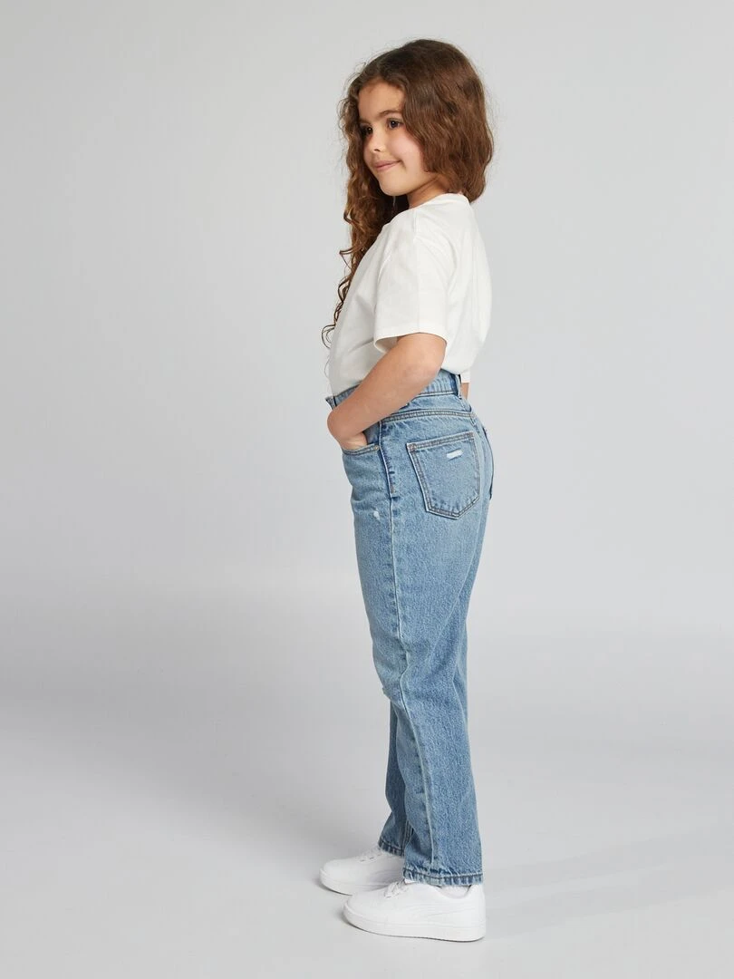 Jean droit à taille haute Stone