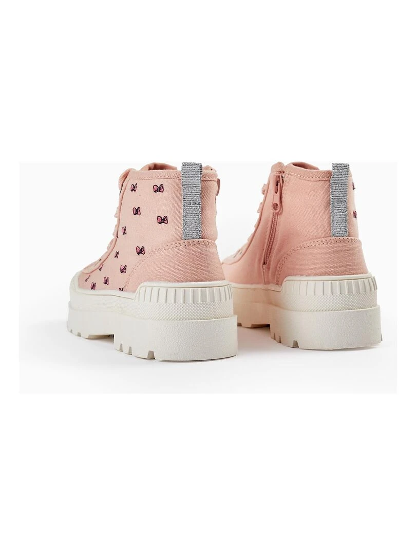 Baskets montantes pour fille 'Minnie'  MINNIE   Rose clair