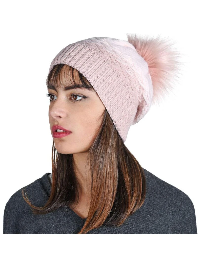 Ensemble Snood Bonnet Optima   Made in UE   Rose