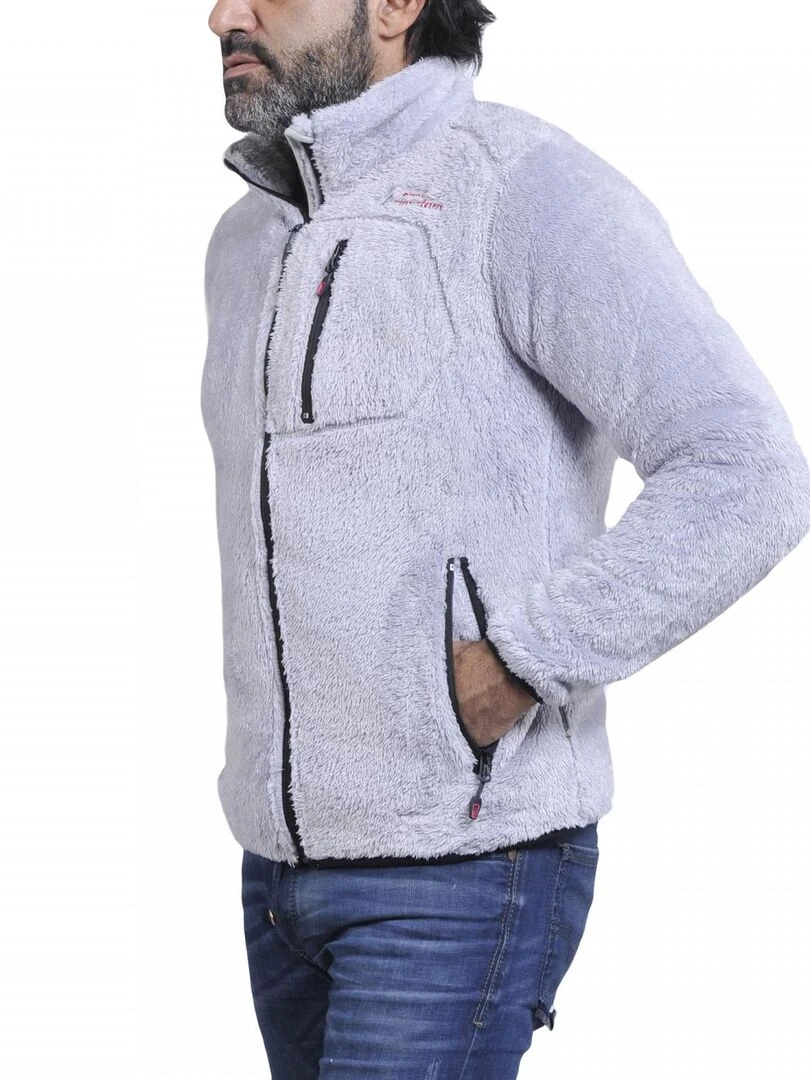 Blouson polaire homme CARIAN   PEAK MOUNTAIN   Gris