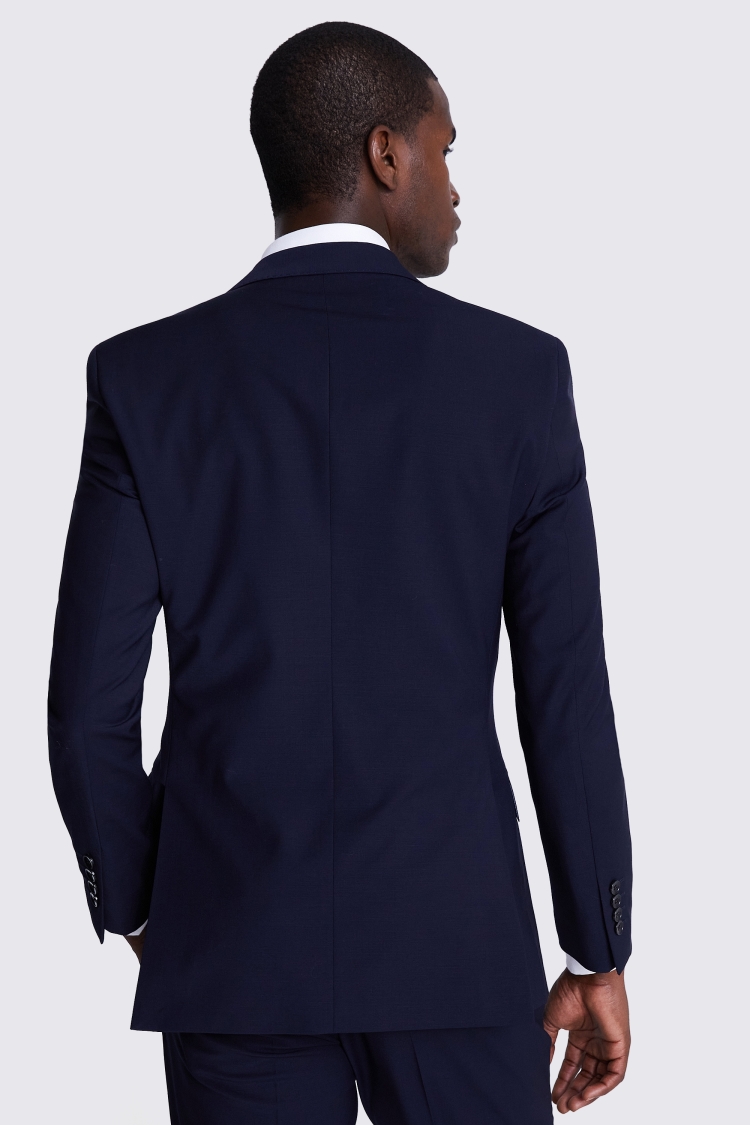 Slim Fit Navy Black Check Jacket   Buy Online at Moss