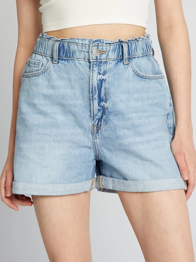 Short en jean Bleu clair