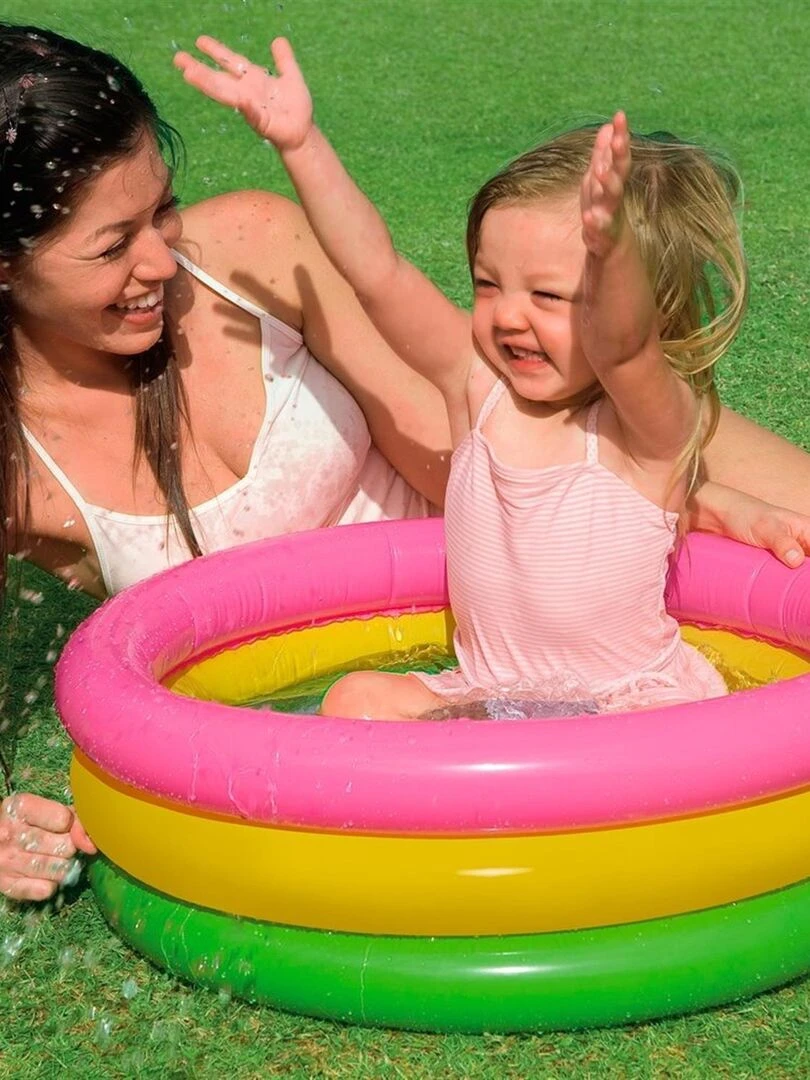 Pataugeoire trois boudins Sunset Glow pour petits enfants 61 x 22 cm   N/A