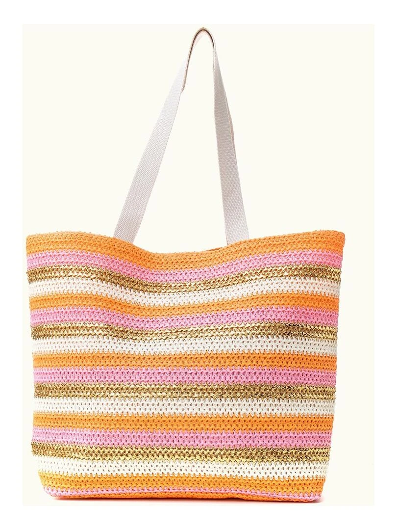 Sac de plage rayures DL MAEL   Orange