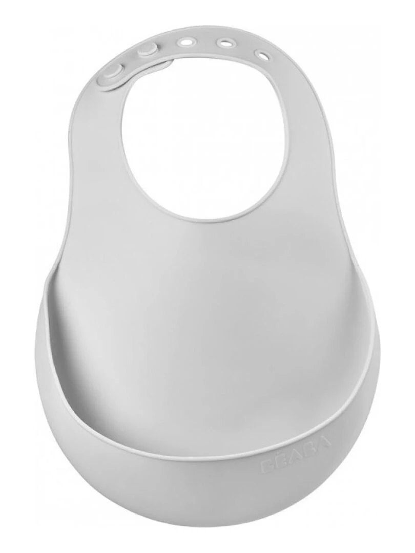 Bavoir silicone light mist Gris