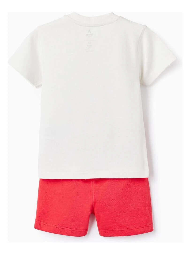 T shirt + Short en coton pour bébé garçon 'Mickey' Rouge