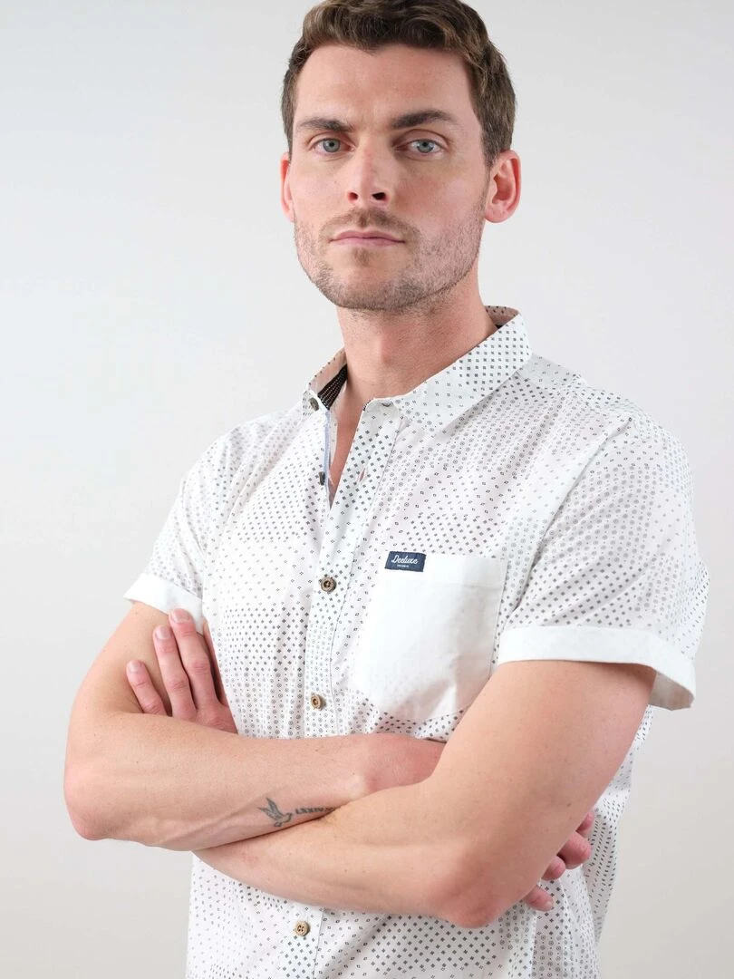 Chemise homme en popeline 'Deeluxe'   Blanc