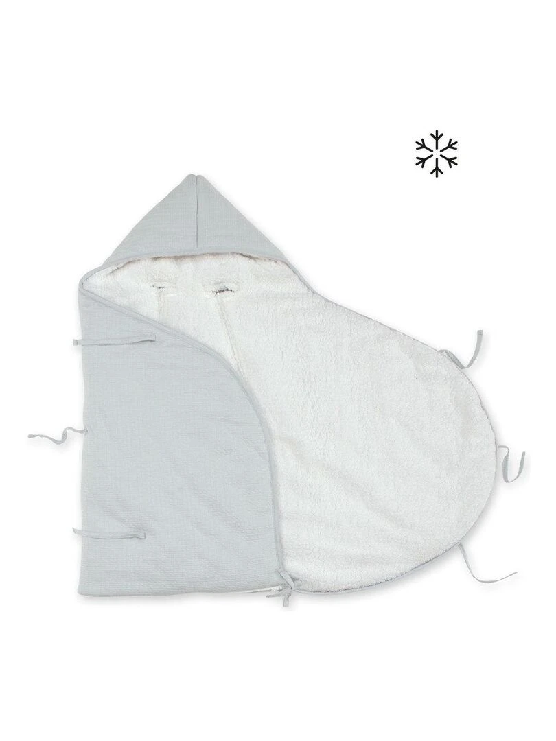 Bemini Nid d'ange doublé Pady tetra jersey et teddy Gris