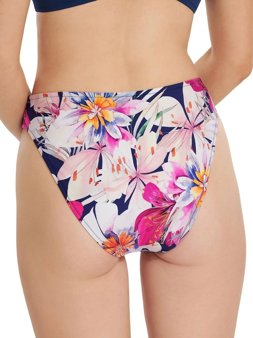 Bas maillot slip de bain échancré taille haute Tunis Bleu