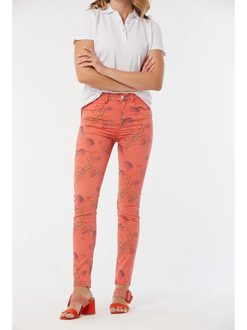 Lee Cooper Pantalon coton slim LC135 Orange