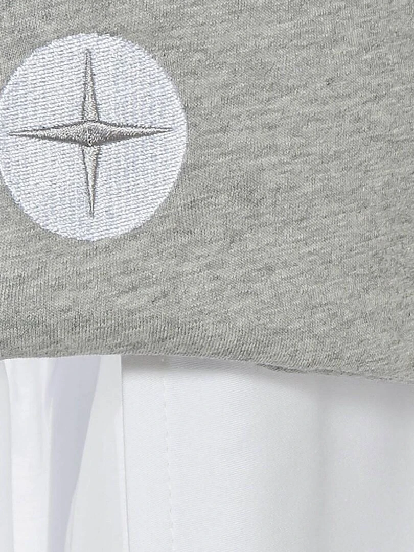 Ciel de lit bébé en coton gris 160 x 240 cm   Gris