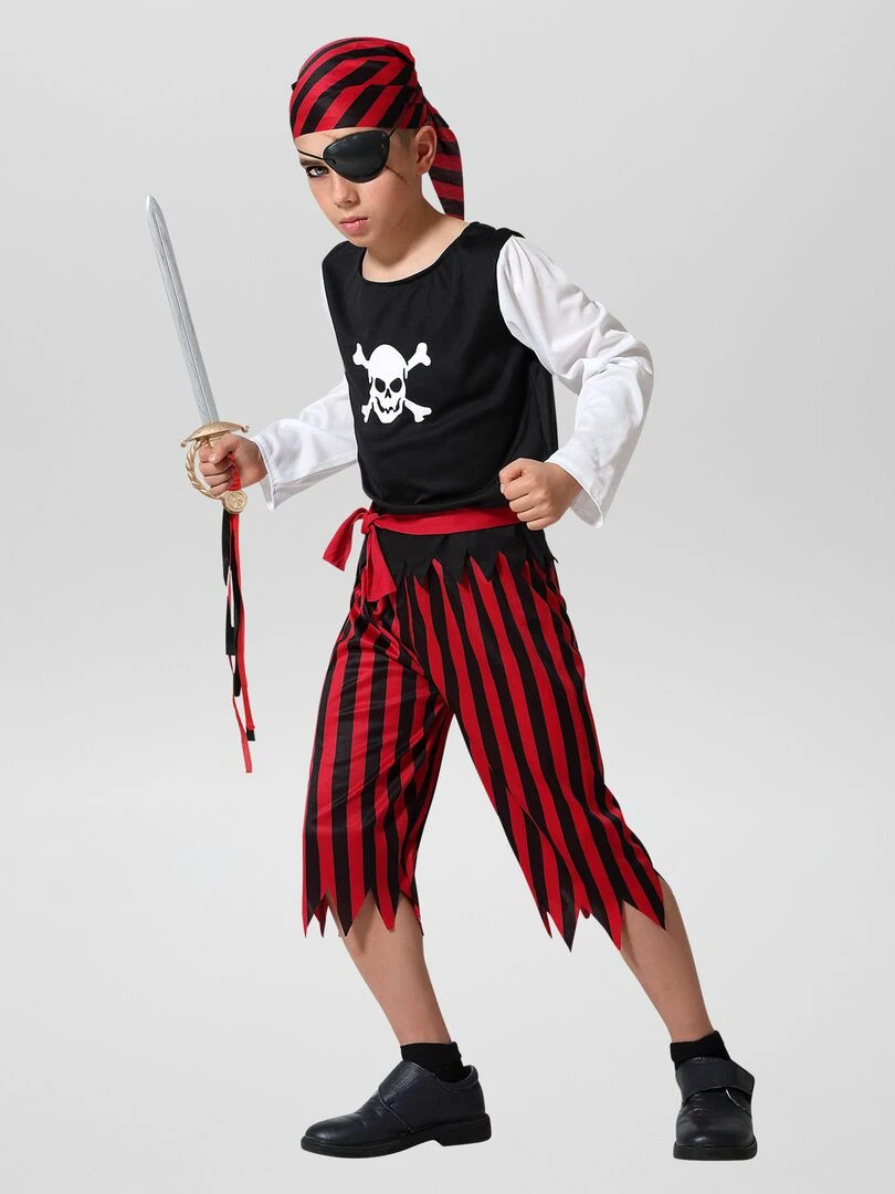 Déguisement 'Pirate' 3 pièces Noir