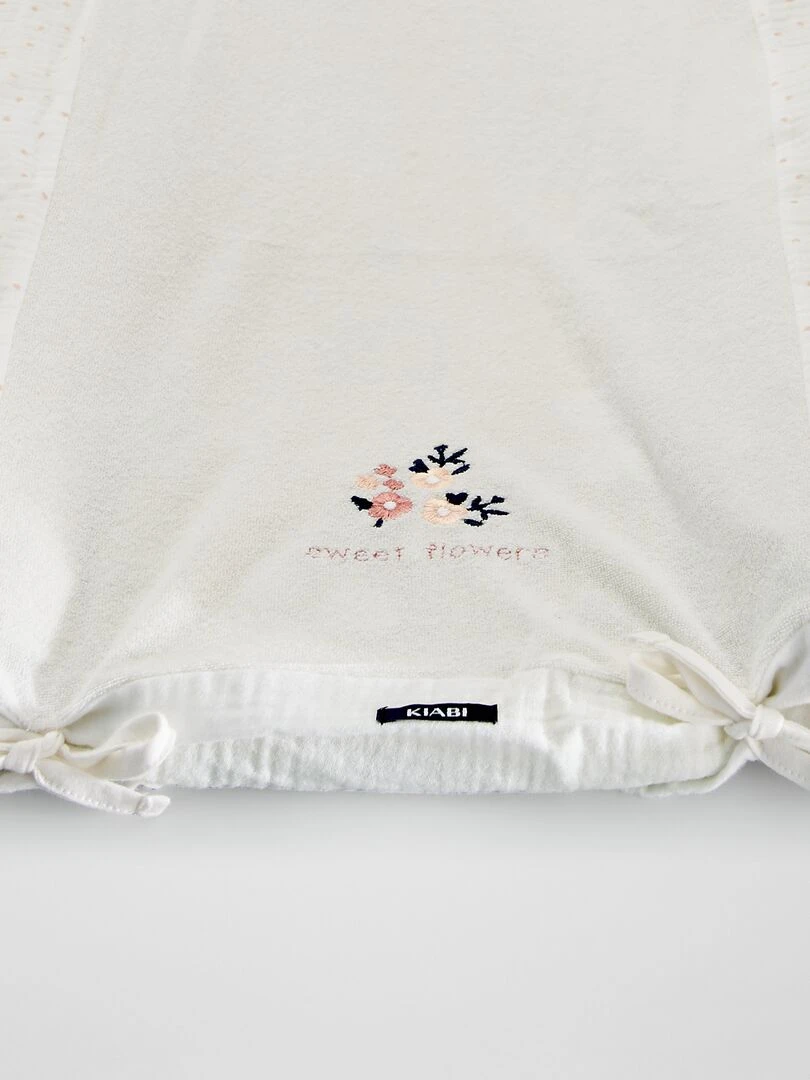 Housse de matelas à langer   Blanc