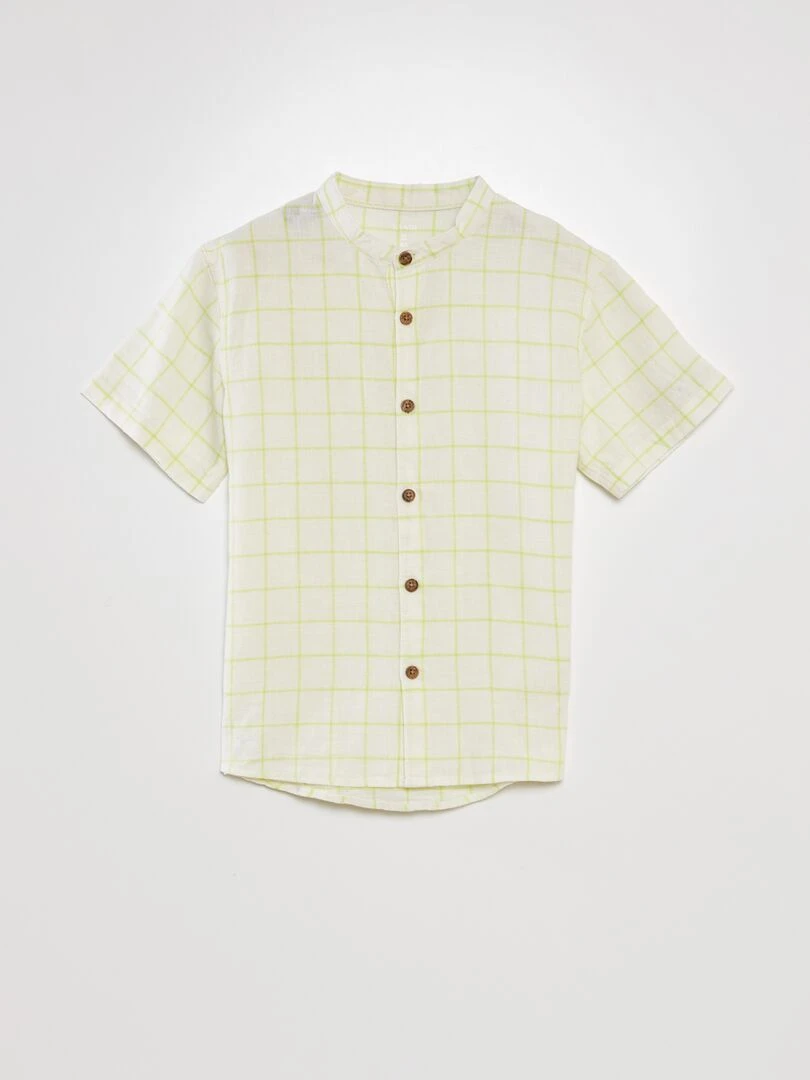Chemise col mao BEIGE