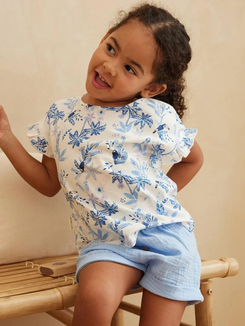 T shirt enfant Moorea   Ecru