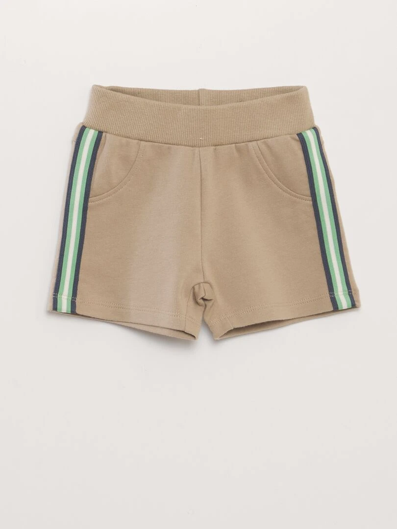 Ensemble t shirt et short   2 pièces   Beige