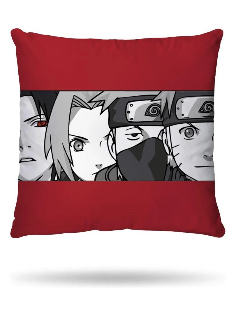 Housse de couette Naruto Shippuden Equipe Sept 140x200 cm 100% Coton Ecru