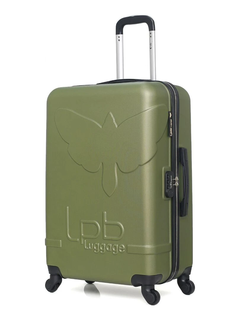 LPB LUGGAGE   SET DE 3 ABS NORINE A 4 ROUES   Vert kaki