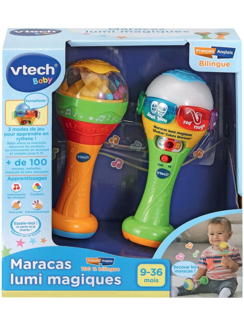 Maracas Lumi magiques bilingue   N/A