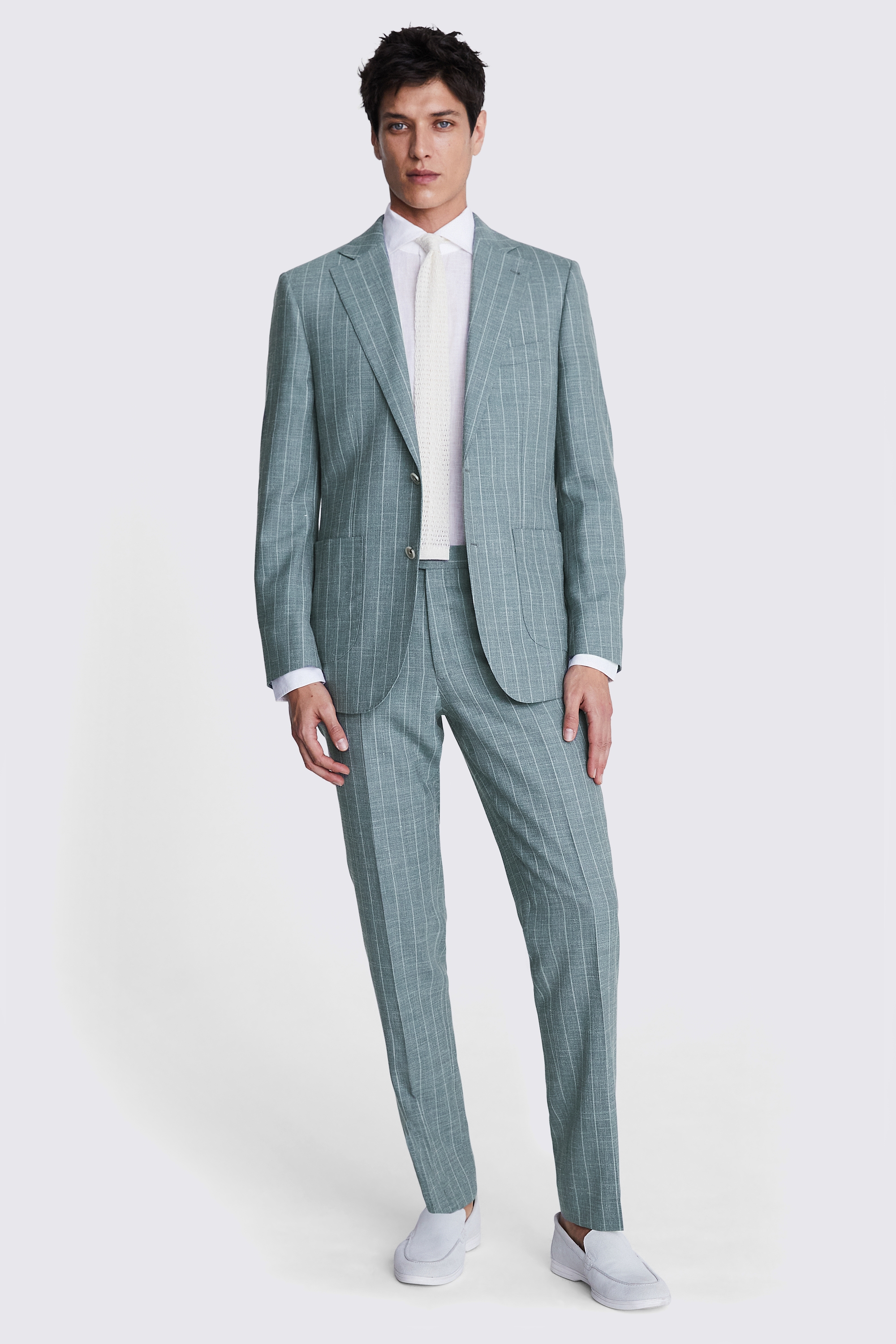 Italian Tailored Fit Green Half Lined Jacket    Buy Online at Moss