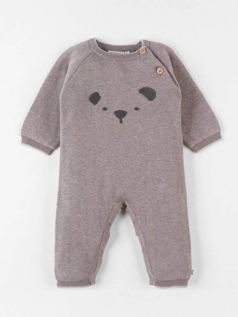 Combinaison en tricot chiné Noukie's Marron
