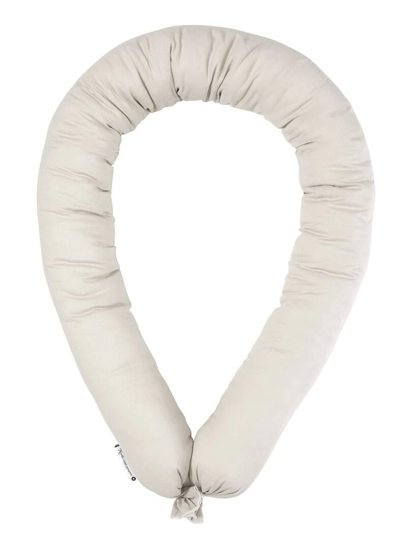Tour de lit en coton 180 x 9 cm   Beige sable