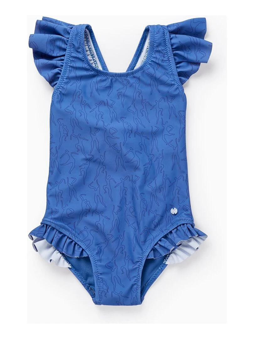 Maillot de Bain UPF80 pour Bébé Fille 'You&Me' Bleu