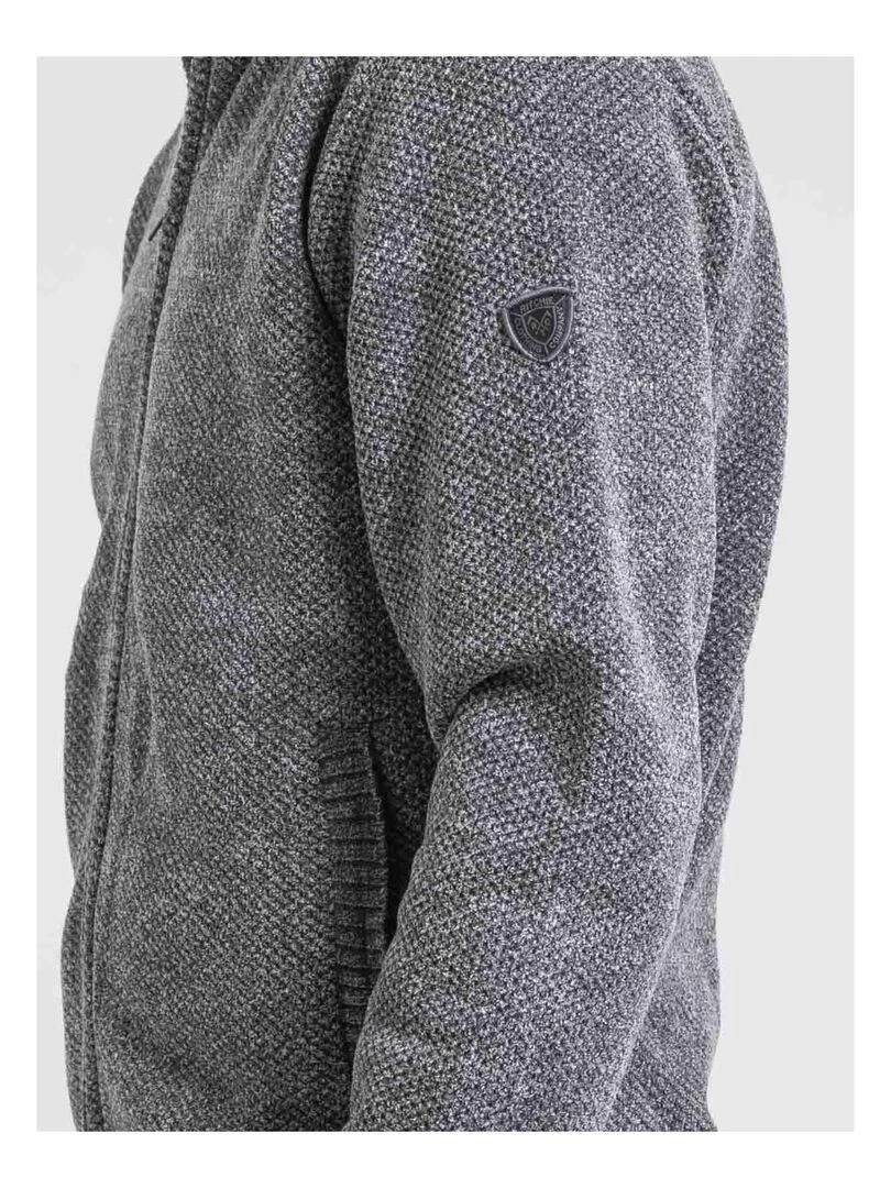Gilet zippé col montant LYGALE   Gris