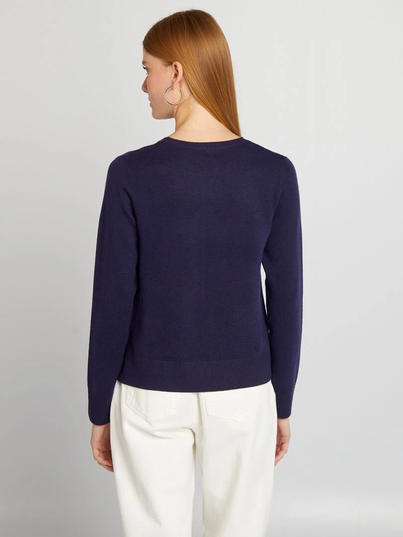 Gilet manches longues   Bleu marine