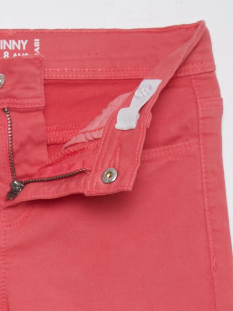 Pantacourt skinny à taille haute   ROSE