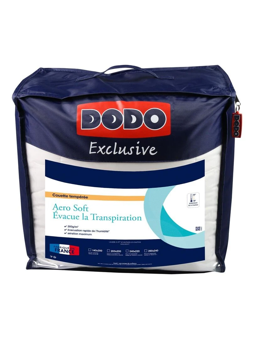 DODO   Couette Aero Soft Tempérée   Blanc