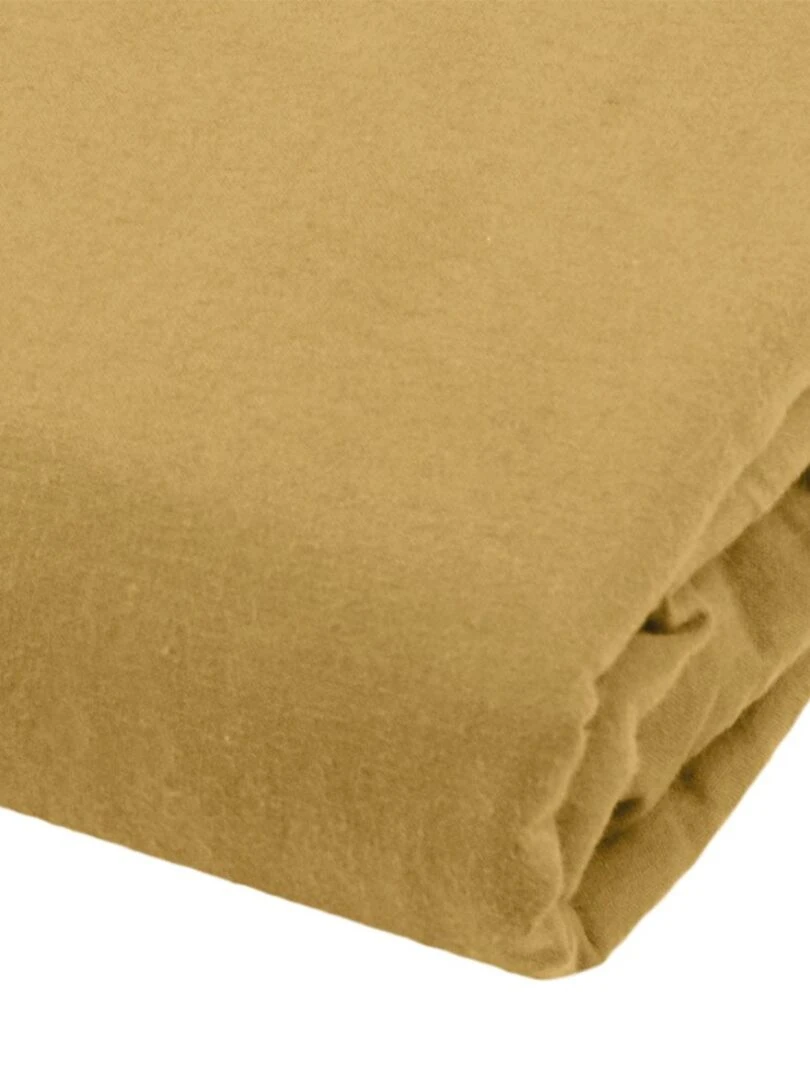 Housse de couette 220x240 Cottage coton lavé 60 fils moutarde Jaune