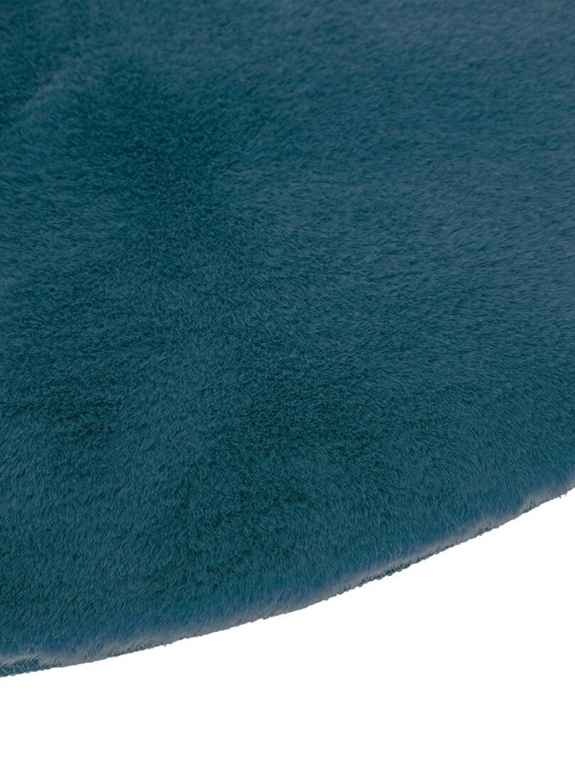 Tapis fausse fourrure extra doux CA 80 cm   Bleu