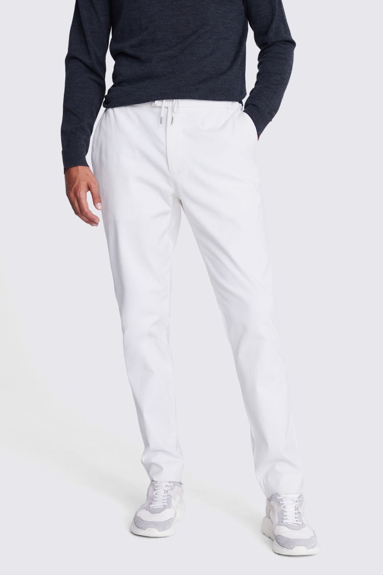 Off White Drawstring Trousers Buy Online at Moss