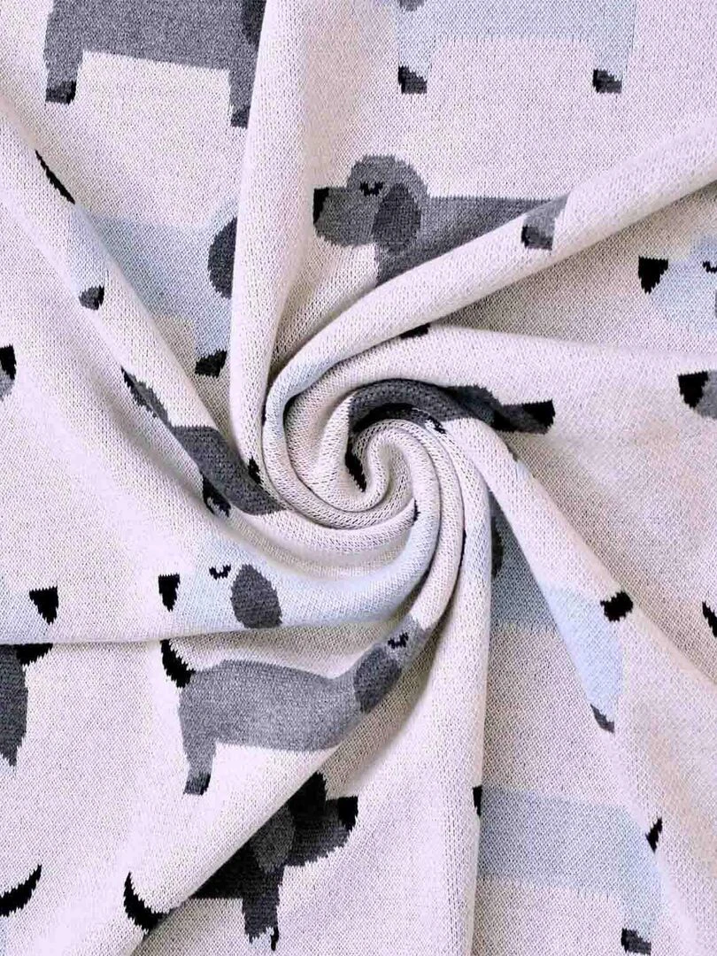 Couverture pour bébé Teckel Bleu