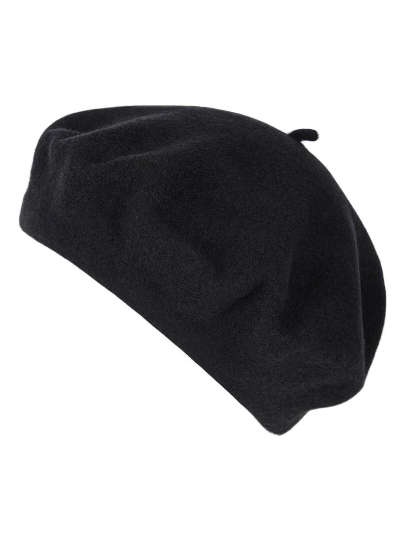 Béret Feutre de Laine Yva   Made in UE   Noir