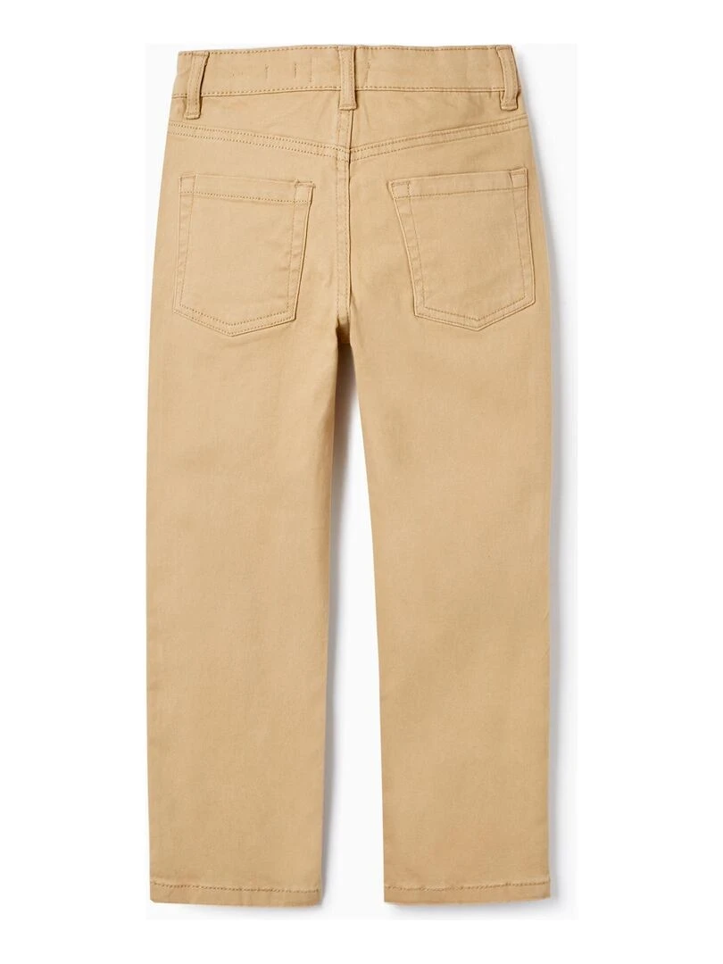 Pantalon en sergé de coton pour garçon 'Skinny' PICASSO Beige